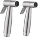 2 Pieces Bidet Toilet Sprayer Head Stainless Steel Handheld Bidet Sprayer Cloth Bathroom Diaper Sprayer for Kitchen and Toilet Cleaning (Bidet Sprayer Head) Golden