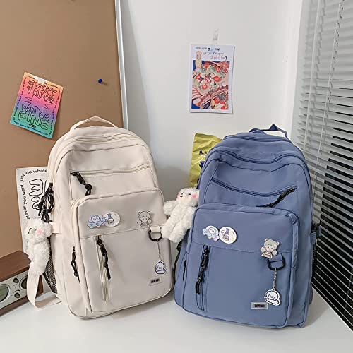 Cute Aesthetic Backpacks, School Backpack Teen Lightweight College Daypack for Teens Girls Women Students