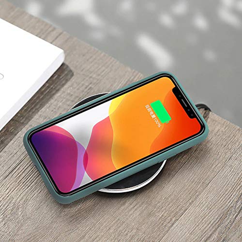 Fix Fame iPhone 12 Pro case Premium Soft Liquid Silicone cover Full Body Protection Anti-Scratch Shockproof Drop Protection Slim Rubber Bumper Cases (Blue)