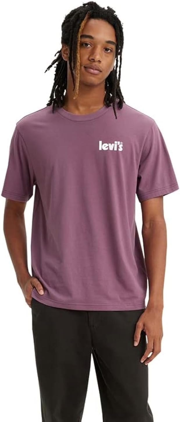 Levi's Mens Short Sleeve Relaxed Fit T-Shirt 16143-0198, Black, S