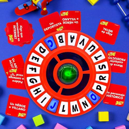 KALEDE® Word Game, Word Games, Quick Thinking Letter Pressing Game Fast-Paced Family Board Game Fun Word Puzzle and Learning Game for Adults Children and Families (Red)