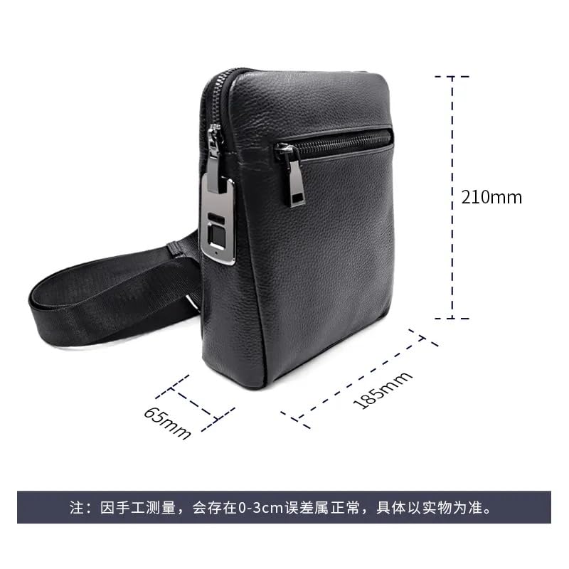 Men Handbag with Fingerprint Lock | 0.5s Fingerprint Unlock Anti-Theft Assurance