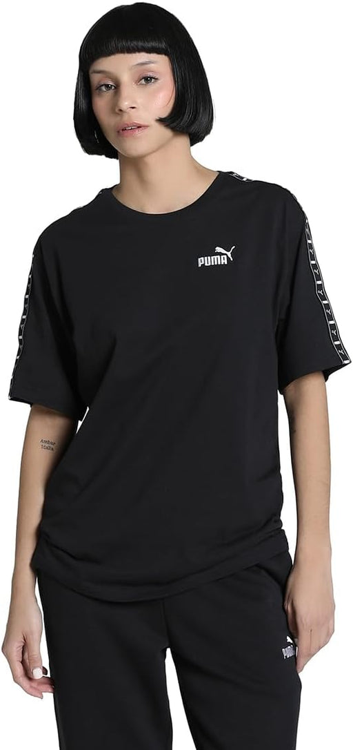 womens ESS TAPE Relaxed Tee Sportstyle Core - Black