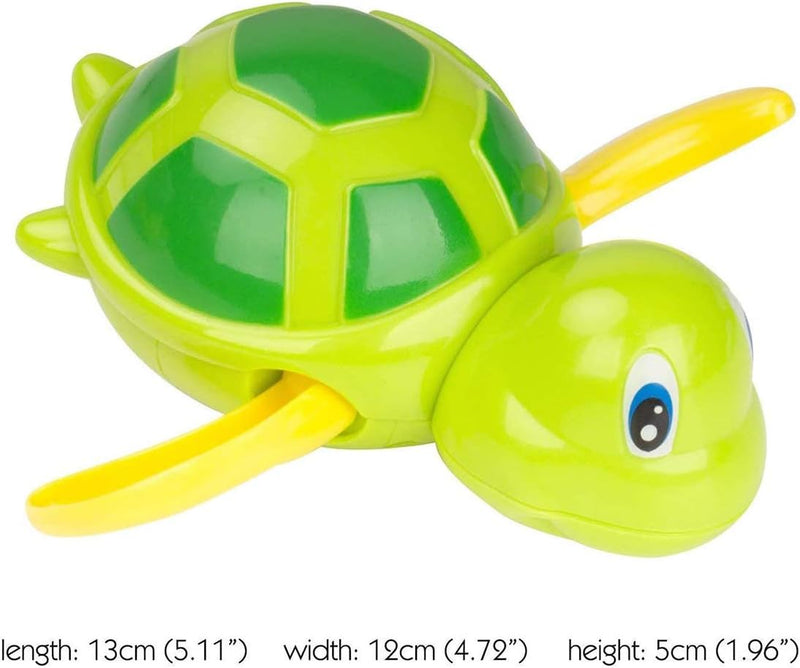 Starthi Baby Bath Toys Clockwork Turtle For Toddlers Boys Girls Wind up Water Toys Swimming Turtle Summer Pool Bathroom Float Toy Best Child Plastic Bathtub Bath Toys Rubber Duck