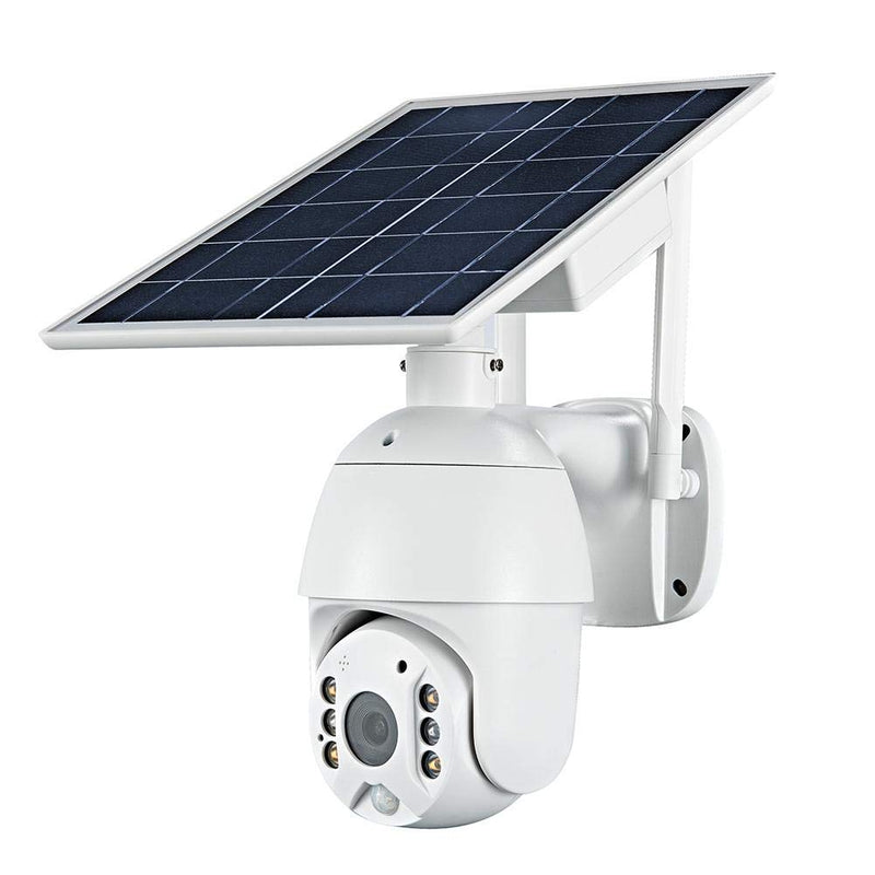 ALPTOP 100% Wire-Free Wireless Rechargeable Battery Solar Powered Outdoor 1080P Pan Tilt WiFi Security Camera PIR Motion Recording Two-Way Audio IP65 Weatherproof Night Vision Built-in SD Slot