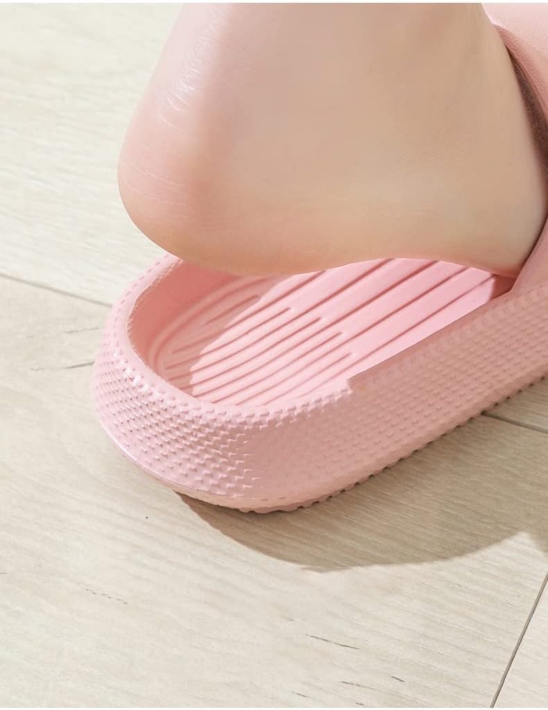 AioTio Women's Slippers Non-slip Household, Home Slippers for Men,Bath Couple Thick Sole Slippers, Summer Simple Style