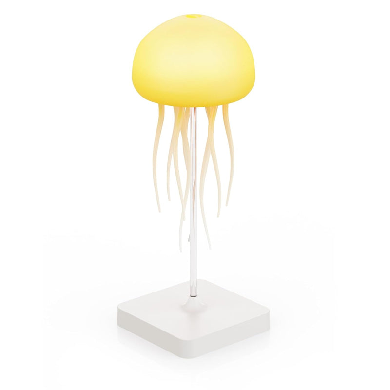 Jellyflow Lamp, RGB Gradient Voice Control Jellyfish Lamp, 1000mAh Rechargeable Floating Jellyfish Lamp with 9 Flexible Tentacles, for Bedrooms, Living Room and Gifts