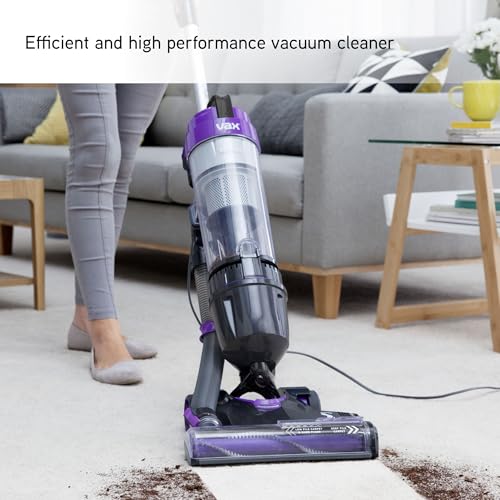 Vax Mach Air Upright Vacuum Cleaner; High performance, Multi-cyclonic, with No Loss of Suction; Lightweight - UCA1GEV1, 1.5 Litre, 820W, Purple