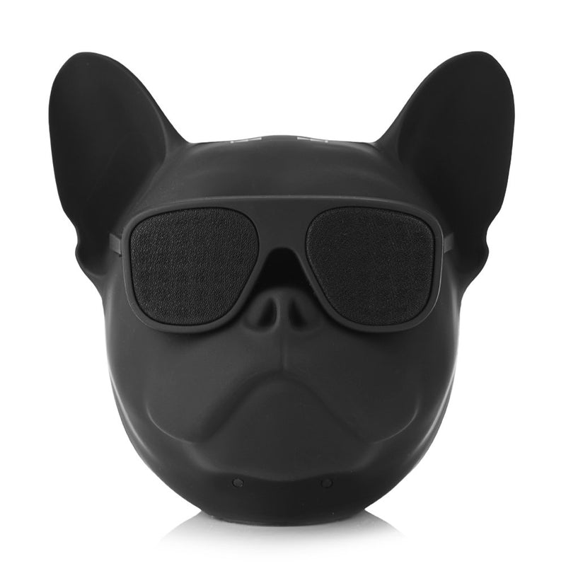 XUMIUZIY Portable Bluetooth Speaker, Bluetooth Bulldog Speaker, 10W Stereo Sound Music Player, Radio Function, French Bulldog Speaker for Phone, Computer, Tablet