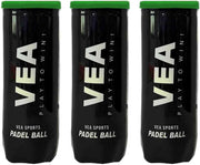 VEA Padel Balls Premium Pressurized Padel Balls for Match & Training Long-Lasting Bounce, Durable Felt 3 Tube - 9 Balls