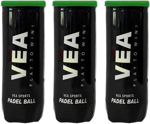 VEA Padel Balls Premium Pressurized Padel Balls for Match & Training Long-Lasting Bounce, Durable Felt 3 Tube - 9 Balls