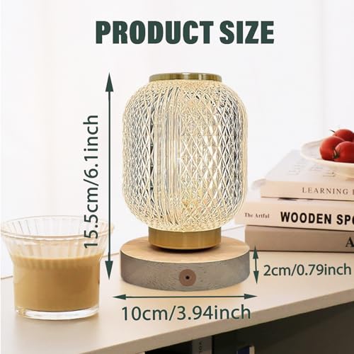 Dimmable LED Table Lamp with Voice & Touch Control, Aatezel Color Changing Bedside Desk Lamp, 3 Color Temperatures LED Night Light Baby Nursery Lamp for Bedroom, Kids Room,Dorm, Gift for Home Decor