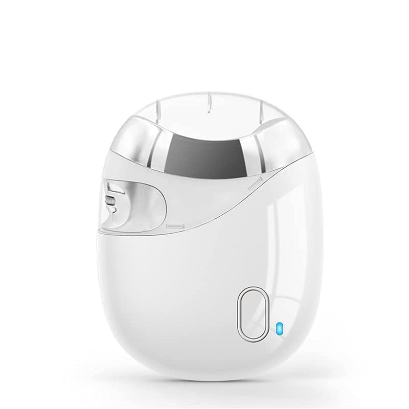 MAKINGTEC Automatic Nail Clipper with Grinding Wheel, Nail Scraps Storage, No Sharp Claws Hurt, Safe Electric Nail Trimmer (White)
