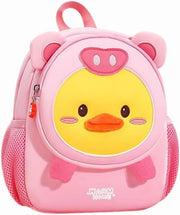 Cute Toddler Backpack Toddler Bag Schoolbag Animal 3D Cartoon Mini Travel Bag for Baby Girl Boy 2-8 Years Small Kids Daypack - Pig pig duck