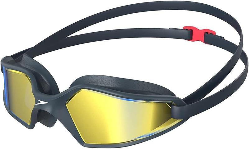 Speedo unisex Hydropulse Swimming Goggle Comfortable Fit Adjustable Design Swimming Goggles (pack of 1) - ONESZ Navy/Oxid Grey/Blue