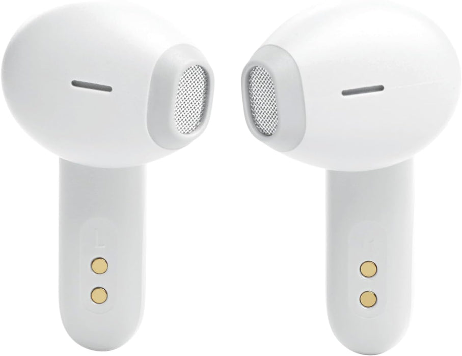 JBL Vibe Flex, Wireless Bluetooth Headphones, 12mm Drivers, 32 Hour Playback, IP54 Water and Dust Resistant - White