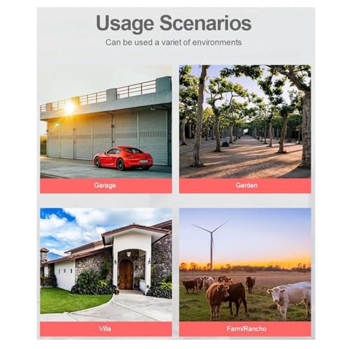 CRONY Security CCTV Solar Camera - Full Color Night Vision Solar Powered 4G Outdoor AI Tracking Cloud Storage WIFI Needed 2 Way Audio 1080P PIR Alarm Perfect for Ranch Warehouse Parking Lot