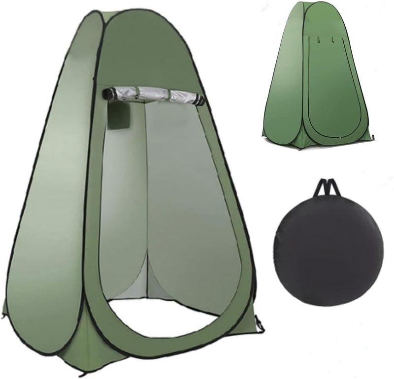 SKY-TOUCH Outdoor Changing Clothes Tent, Pop Up Shower, Portable Folding Toilet With Carry Bag, Beach Dressing Room, Suitable for Camping/Beach - cranberry 120*190cm