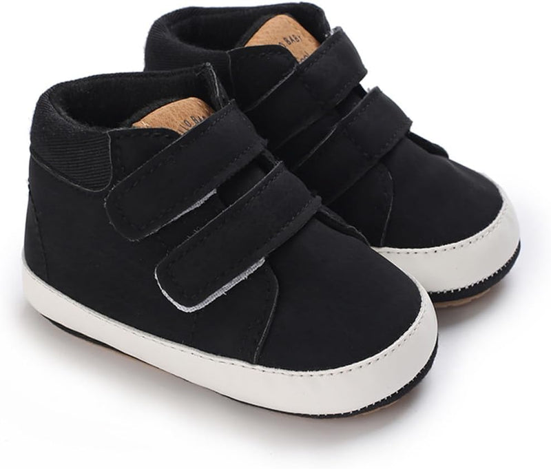 E-FAK Baby Shoes Boys Girls Infant Sneakers Non-Slip Rubber Sole Toddler Crib First Walker Shoes