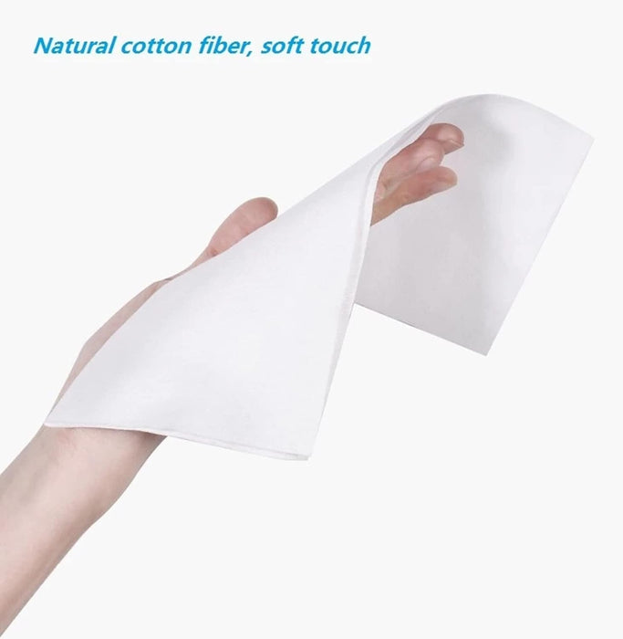 KASTWAVE Disposable Face Towel Travel Cotton Makeup Wipes Facial Cleansing, 100% Made of Cotton, Cotton Tissue Soft Towel, 100 Sheets 1Pack