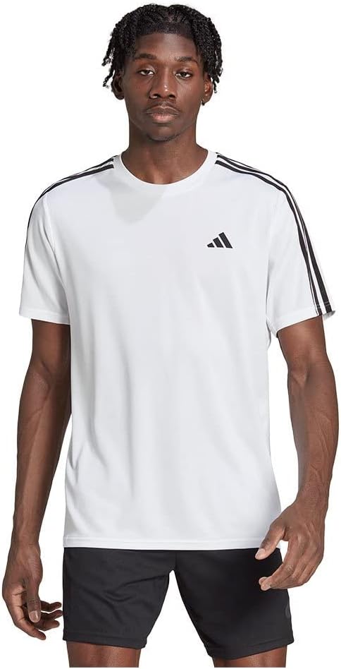 mens Train Essentials 3-Stripes Training T-Shirt T-Shirt - White