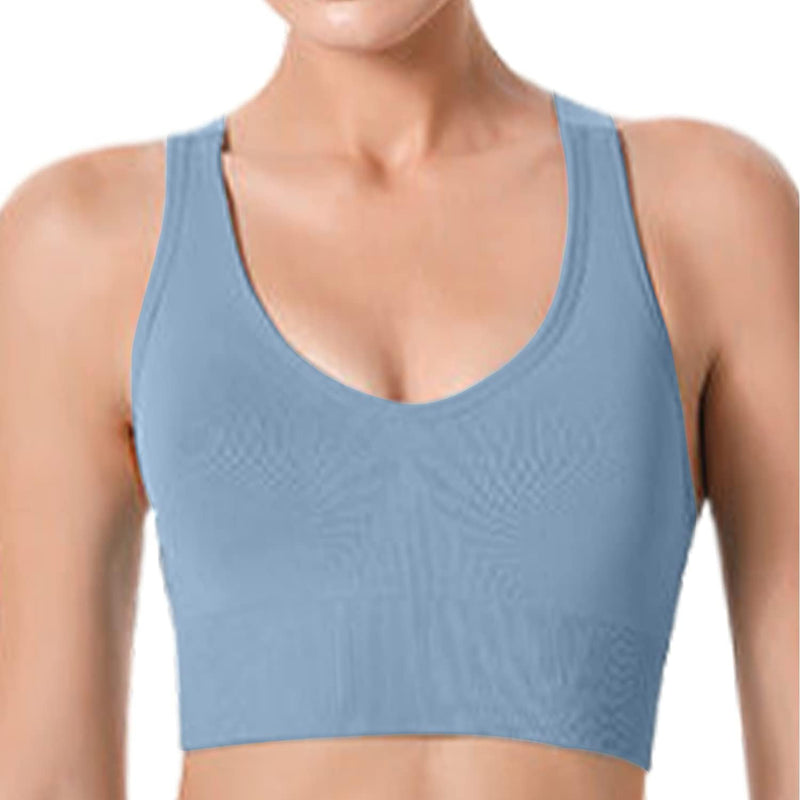 Dress Cici Longline Sports Bra Medium Support, Full Coverage Strappy Back Sports Bra