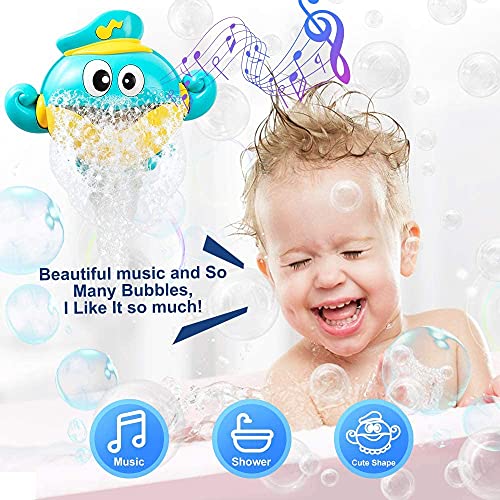 X spring Octopus Bubble Bath Maker, Octopus Bath Toy for Bubble Bath for the Bathtub, Automatic Bubble Maker Bath Toys with 12 Pieces of Pure Music, Toddler Bath Toys for Toddlers Ages 1 to 3 Years