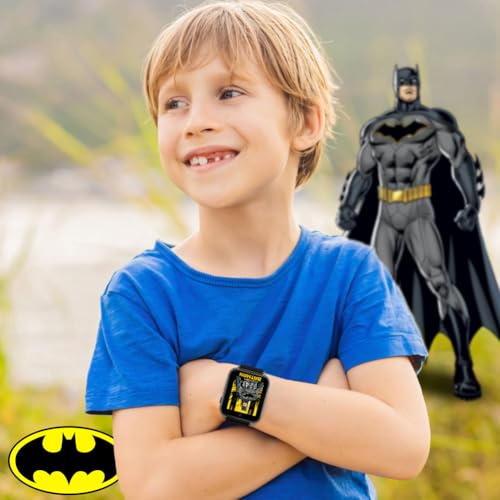 Batman Kids Smart Watch Touchscreen with Camera Voice Recorder Games Stopwatch Alarm Timer Fitness Tracker Calculator – Adjustable Strap Fits 5.5" to 8" Wrists