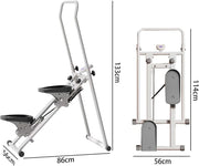 Stair ClimberFoldable Step MachineHeight Adjustable Stepper with LCD Display and HandlebarVertical Climbing Cardio Exercise Machine for Home and Office Exercises