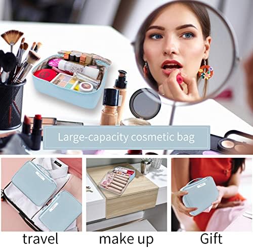 Queboom Travel Makeup Bag Cosmetic Bag Makeup Bag Toiletry bag for women and girls