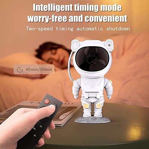HJB VISSO Star Projector Night Light with Timer, Remote Control and 360Â°Adjustable Design, Astronaut Nebula Galaxy Night Light Projector for Children Adults Baby Bedroom, Party Room and Game Room