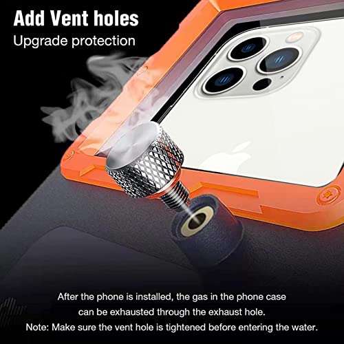 Professional Waterproof Snorkeling Case 50FT Underwater Video Protective Case with Lanyard for iPhone 15/14/13/12/11 Pro Max/XR/XS/X, Samsung Galaxy