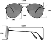 Men's PA3004 Metal Aviator Pilot Polarized Sunglasses with UV400 Protection Sport Sunglasses for Men, One Size