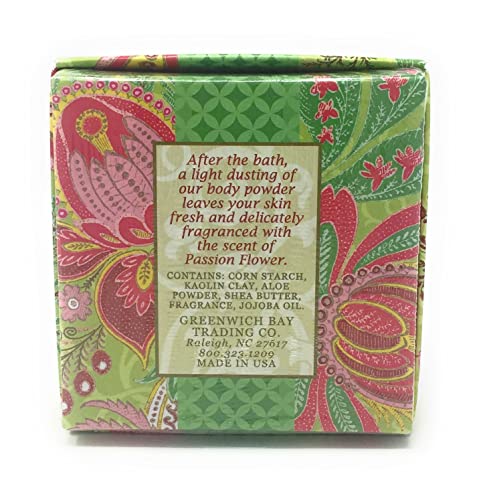Greenwich Bay Trading Company Co. Dusting Powder, 4 Ounce, Passion Flower and Olive Oil