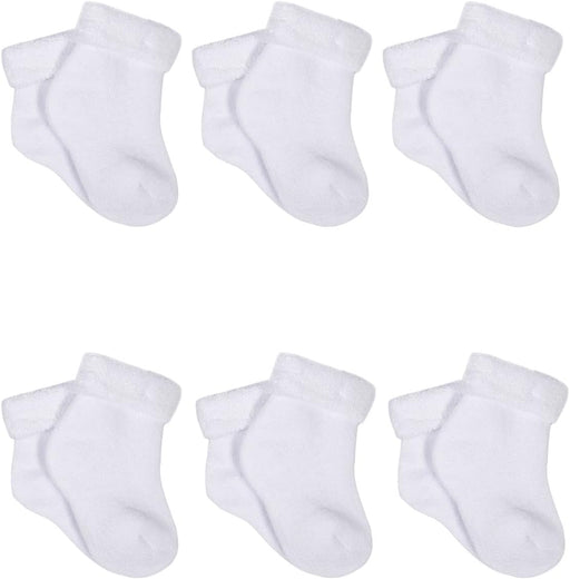 baby-girls 6-pair Sock baby-unisex-hosiery (pack of 6) - White