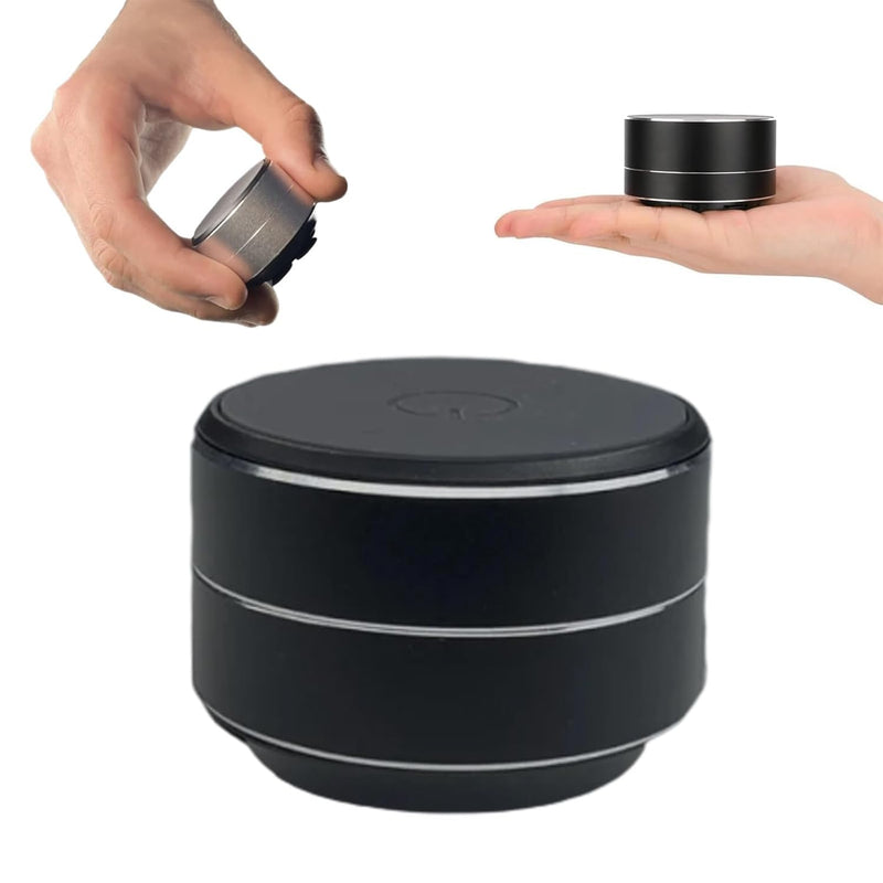 Buzzgo Speaker, Buzzgo Echo Speaker, Bluetooth Mini Bone Conduction Resonance Subwoofer with Suction Cup for Bathroom Outdoor (Black)