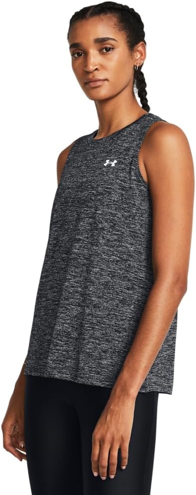 Women's Tech Twist Tank Top - Black