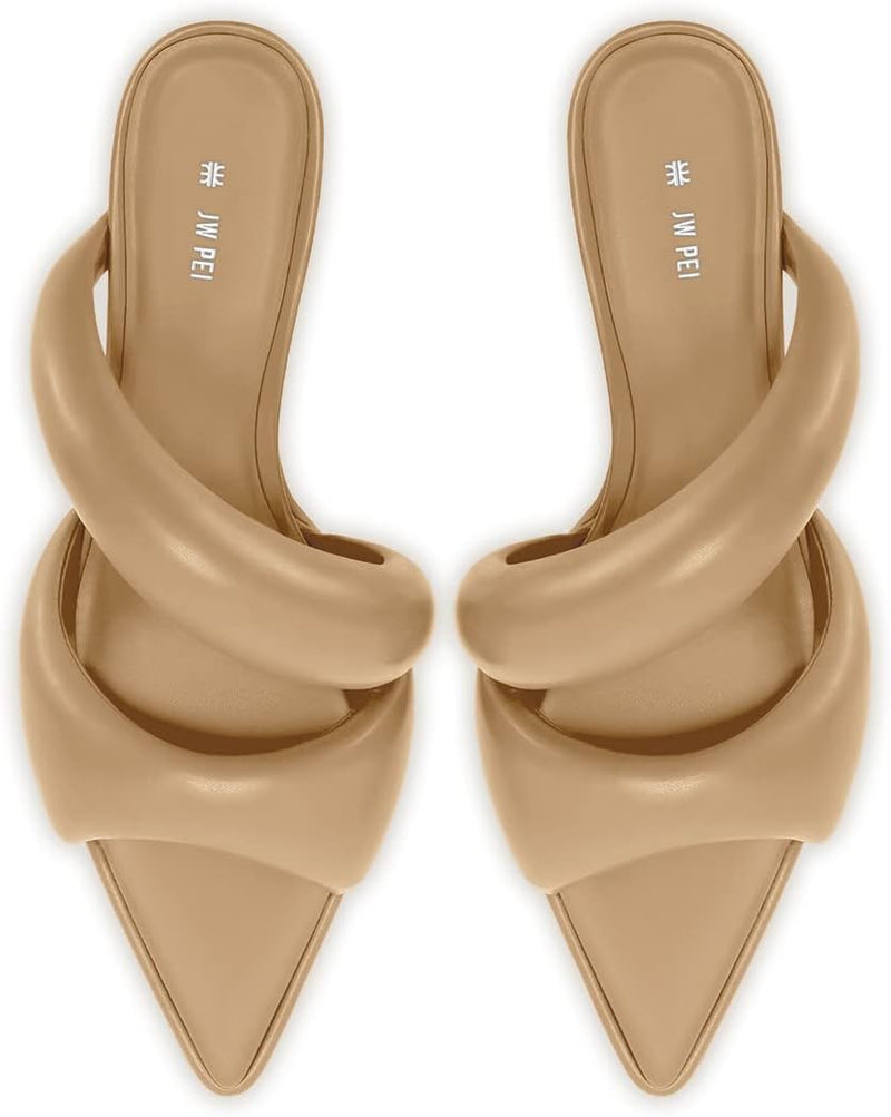 JW PEI Women's Sara Mule Heeled Sandals