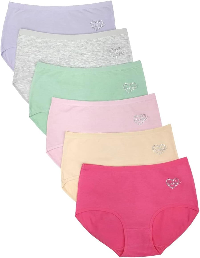 Premium Cotton Four-way stretch Panties - MULTIPACK - Regular and Plus Sizes - Classic Briefs for Women