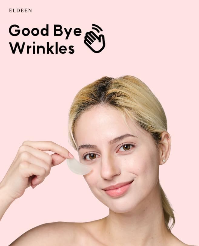 Eldeen Good Bye Wrinkles - Microdart Project: Eye Patch - The Ultimate Solution for Your Skin, reduce wrinkles, clear, 1 pair, Packages of 1, 4, and 8 (Package of 4)