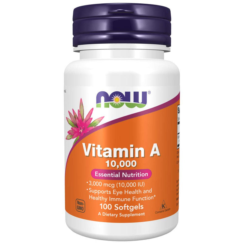 Now Foods, Vitamin A, 10, 000 Iu, 100 Softgels