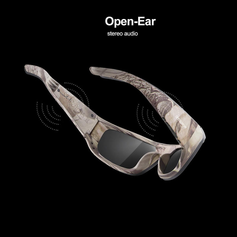 OhO sunshine Smart Glasses Unisex,Polarized Sunglasses with Bluetooth Speaker,Athletic/Outdoor UV Protection and Voice Control