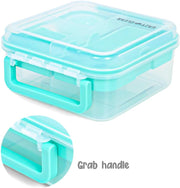 3/4/5 Compartment Convertible 1250ml Bento Lunch Box with 150ml Gravy Bowl - Green
