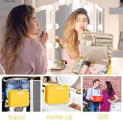 Queboom Travel Makeup Bag Cosmetic Bag Makeup Bag Toiletry bag for women and girls