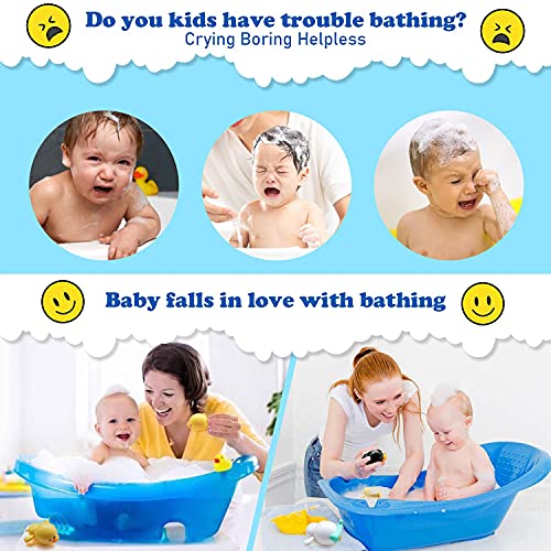 ELECDON 3Pcs Bath Toys for 1-5 Year Old Boy Girls Gifts,Wind-Up Bathtub Baby Bath Toys for 3-6 Toddlers, Swimming Pool Water Toys for Kids Ages 2-7 Birthday Gifts