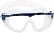 Cressi Skylight Swim Goggles - 180 Degrees View Anti Fog - Clear/Blue