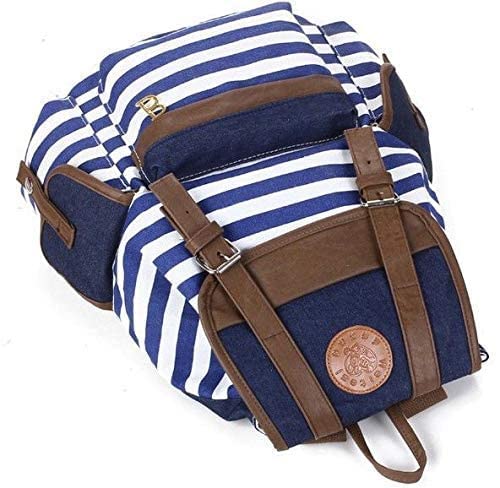 Canvas Backpack Rucksack Unisex Satchel School Bag