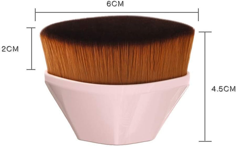 MRIMAYA Flawless Foundation Brush Flat Top Liquid Powder for liquid makeup Blending Liquid, Cream or Flawless Powder Cosmetics with Bonus Protective Case (Black)