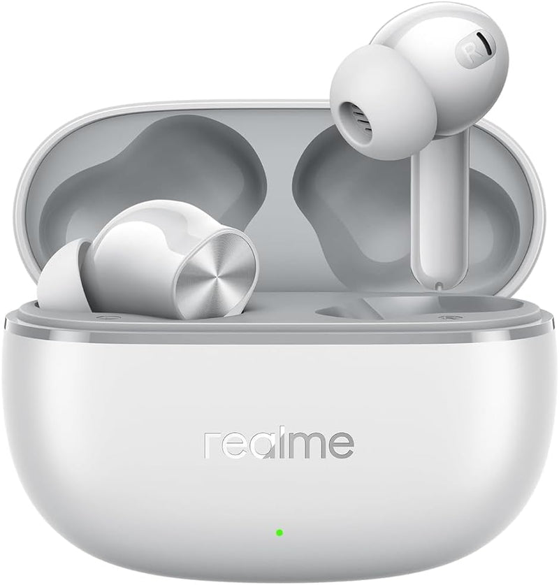 realme Buds T200 Lite Bluetooth Earbuds 48H Playback, AI ENC, Fast Charging, Gaming Mode, Google Fast Pair, IPX4, with Mic (Storm Grey) - Storm Grey