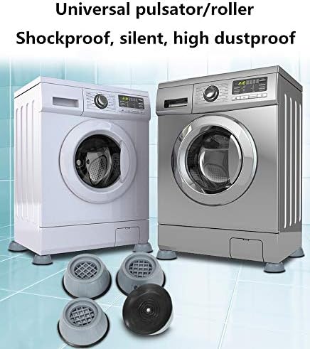 4 pack,Washing Machine Foot Pads for Anti-vibration and Anti-Walk, washer Rubber Isolation Feet
